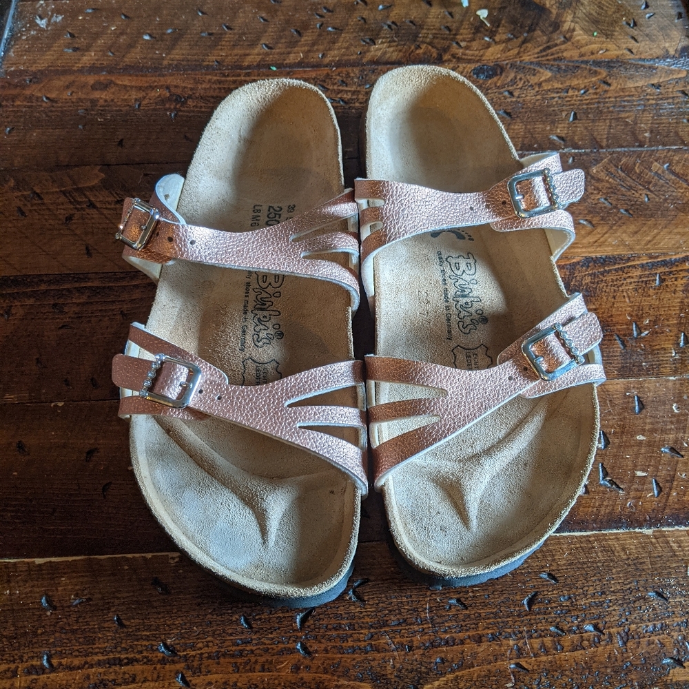 Rose gold Birkis by Birkenstock